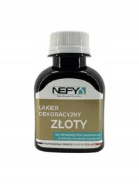 LAKIER DEKORACYJNY ZŁOTY 80 ML DO RENOWACJI LITER. NAGROBKÓW EL.METAL