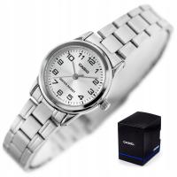 Женские часы Casio LTP-V001D BOX гравер цифры стальной браслет