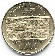 Italia 200 lira 1990