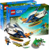 LEGO KLOCKI CITY WODOLOT BADACZKI DŻUNGLI SAMOLOT FIGURKI ZESTAW 60425