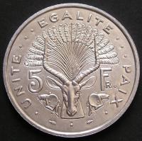 Dżibuti Djibouti 5 franków 1991 - stan 1/2
