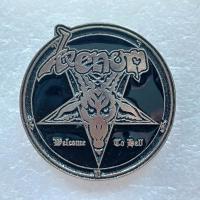 \W/ - METAL PIN - VENOM - WELCOME TO HELL - 5 X 5 CM - BLACK METAL