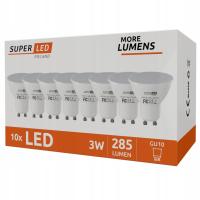 Żarówka LED GU10 3W 300 lumenów barwa biała ciepła