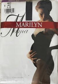 MARILYN Mama 60 den gładkie matowe rajstopy ciążowe szary 3-M Grigio