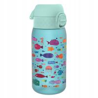 Бутылка для воды с мундштуком для рыбы с рисунками Медуза Морской конек ION8 0,35 л