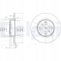 TARCZA HAMULCOWA OPEL AGILA 1.0 12V 00-07