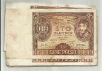 100 złotych 1934 różne serie z obiegu