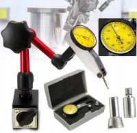 CZUJNIK ZEGAROWY ZE STATYWEM MAGNETYCZNYM DIATEST SPRAWDZANIE BICIA TARCZ