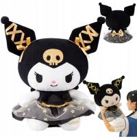 Kuromi Czarno-Złota Kokardy Sanrio PRZYTULANKA PLUSZAK KITTY HELLO 60 cm