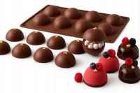 FOREMKA FORMA SILIKONOWA DO PIECZENIA PÓŁKULE kula kule 8 gniazd