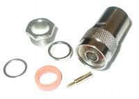 2× WTYK __ N __ SKRĘCANY NA KABEL 10mm RG213 (0129)