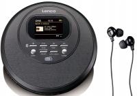 Odtwarzacz audio CD Lenco CD-500BK DAB+ FM Bluetooth USB Czarny Słuchawki