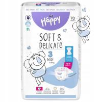 Pieluszki Bella Baby Happy Soft & Delicate Rozmiar 3 70 szt.