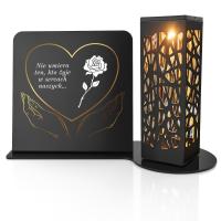 Светодиодный солнечный снитч с настройкой для могилы мамы папы бабушки дедушки металла