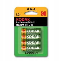 AKUMULATORKI BATERIE KODAK R6 AA 2600 mAh READY To Use x 4szt SUPER WYDAJNE