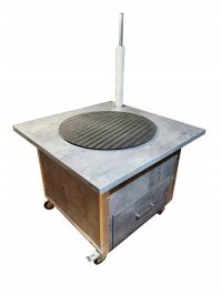 Stół do pakowania z kołem obrotowym - 100x100cm