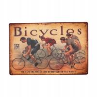 Tablica Ozdobna Blacha Bicycles Rowery 20x30 cm Retro Vintage