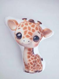 Przytulanka poduszka maskotka kształtka dla dzieci żyrafa 30 cm