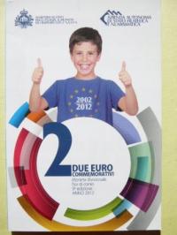 2 EURO SAN MARINO 2012 - 10 LAT EURO W OBIEGU UE