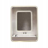 Lustro łazienkowe podświetlane LED 60x80cm prostokątne w złotej ramie 1068G