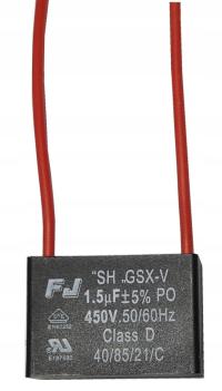 Пусковой конденсатор двигателя для вентиляторов 1,5 МКФ/450 в