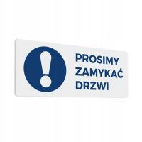 Naklejka - Prosimy Zamykać Drzwi 10x25