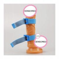 Regulowane mankiety do elektrostymulacji penisa PR12 - niebieski