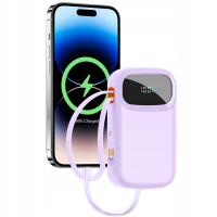 Быстрый банк силы 10000mAh 22.5 W POWERBANK со встроенным кабелем USB C / USB