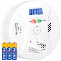 DETEKTOR CZUJNIK TLENKU WĘGLA CZADU METAN ETAN PROPAN BUTAN AA NA BATERIE