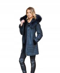 Naturalny KOŻUCH damski futerko lisa - polska marka GAWRANCJA NA LATA