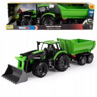 LENA ТРАКТОР С ПРИЦЕПОМ WORXX DEUTZ FAHR 7250 AGROTRON СЕЛЬСКОХОЗЯЙСТВЕННЫЙ ТРАКТОР