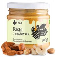 Pasta orzechowa migdały, nerkowce, arachidy mix 200g Olini