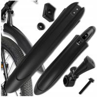 Błotniki Rowerowe Komplet Czarne Tył i Przód Zestaw 2szt MTB Do Roweru