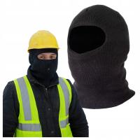 Зимняя Балаклава Рабочая Шапка Под Шлем Шлем Черный Универсальный Размер