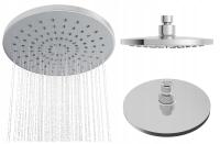 Deszczownica natryskowa prysznicowa CHROM okrągła do łazienki O-200 mm