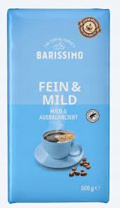 Barissimo нежный и мягкий молотый кофе 500 г