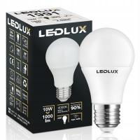 Светодиодная лампа E27 10 Вт =100 Вт SMD 4000K нейтральная премиум LEDLUX не мигает