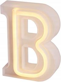 Podświetlana Litera B Neonowa Dekoracja