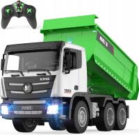 DUŻA CIĘŻARÓWKA WYWROTKA ZDALNIE STEROWANA HUINA 1556 POJAZD ZABAWKA RC