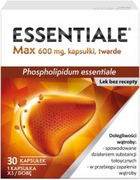 Essentiale max na dolegliwości wątroby 600 mg 30 kapsułek