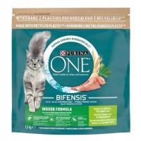 Purina One Bifensis Indoor Formula сухой корм для кошек с индейкой 1,5 кг
