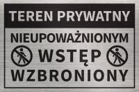 TEREN PRYWATNY NIEUPOWAŻNIONYM WSTĘP WZBRONIONY