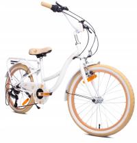 Rower 20 cali dla dziewczynki dziecięcy Shimano 6 biegów Flowe bike