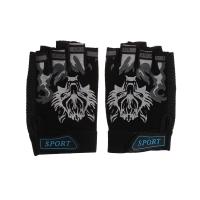 CZARNE RĘKAWICZKI ROWEROWE DLA DZIECI Z ODKRYTYMI PALCAMI (PÓŁPALCZATKI)