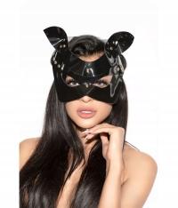 Черная сексуальная маска с ушками