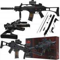 Replika karabinek ASG H&K G36C metalowa lufa 6 mm + AKUMULATOR KOLIMATOR