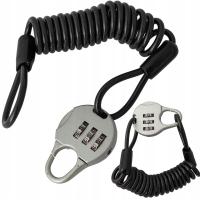 ZAMKNIĘCIE NA SZYFR KŁÓDKA + LINKA 3,5X1200MM