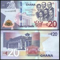 $ Ghana 20 CEDIS P-48b UNC 2022