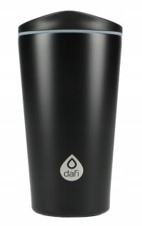Термокружка для кофе и чая Dafi 420 мл с двойной стенкой (черный)