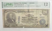 10.hh.Kansas City, 20 Dolarów 1902 rzadki, PMG 12